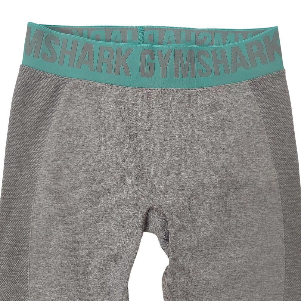 Gymshark Leggings Womens Medium Gray Breathable Athletic Gym Yoga Running - Picture 2 of 11
